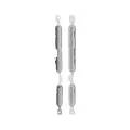 Hard Buttons (Power / Volume) For Motorola Moto G5 (XT1670 / 2017) (Silver)