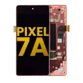 OLED Assembly With Frame (With Fingerprint Sensor) For Google Pixel 7a 5G (Refurbished) (Coral)