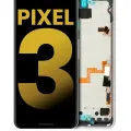 OLED Assembly With Frame For Google Pixel 3 (Refurbished) (Clearly White)