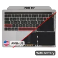 Top Case with Battery and Keyboard (ANSI US) For MacBook Pro 13" A2159 (2019) (Used OEM Pull: Grade B/C) (Space Gray)