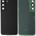 Back Cover Glass With Camera Lens For Samsung Galaxy S22 5G (Service Pack) (Phantom Black)