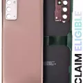 Задня кришка зі склом камери для Samsung Galaxy Note 20 Ultra (Service Pack) (Mystic Bronze)