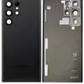 Задня кришка зі склом камери для Samsung Galaxy S22 Ultra (Service Pack) (Phantom Black)