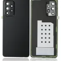 Back Cover Glass With Camera Lens For Samsung Galaxy A52 5G (A526 / 2021) (Service Pack) (Awesome Black)