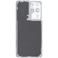 Back Cover Glass With Camera Lens For Samsung Galaxy S21 Ultra (Service Pack) (Phantom Silver)