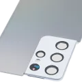 Back Cover Glass With Camera Lens For Samsung Galaxy S21 Ultra (Service Pack) (Phantom Silver)