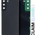 Back Cover Glass With Camera Lens For Samsung Galaxy S22 Plus (Service Pack) (Phantom Black)