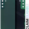 Back Cover Glass With Camera Lens For Samsung Galaxy S22 Plus (Service Pack) (Green)