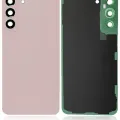 Back Cover Glass With Camera Lens For Samsung Galaxy S22 Plus (Service Pack) (Pink Gold)