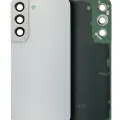Back Cover Glass With Camera Lens For Samsung Galaxy S22 Plus (Service Pack) (White)