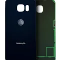 Back Cover Glass For Samsung Galaxy S6 ( AT&T Logo) (Used OEM Pull: Grade A) (Black Sapphire)