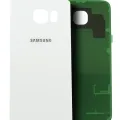 Back Cover Glass For Samsung Galaxy S6 ( AT&T Logo) (Used OEM Pull: Grade A) (White Pearl)