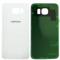Back Cover Glass For Samsung Galaxy S6 ( AT&T Logo) (Used OEM Pull: Grade A) (White Pearl)
