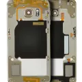 Mid-Frame Housing For Samsung Galaxy S6 Edge (Service Pack) (Gold Platinum)