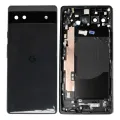 Back Housing For Google Pixel 6a (Used OEM Pull: Grade B/C) (Charcoal)