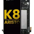 LCD Assembly With Frame For LG K8 (2017) / Aristo (US Version) (Refurbished) (Black)