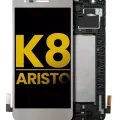 LCD Assembly With Frame For LG K8 (2017) / Aristo (US Version) (Refurbished) (Silver)