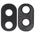 Back Camera Lens (Glass Only) With Adhesive For LG Aristo 3 Plus (X220MB) (Black)