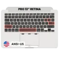 Top Case with Keyboard (ANSI US) For MacBook Pro 13" A1502 (2013-2014) (Used OEM Pull: Grade B/C)