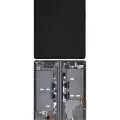 Inner OLED Assembly With Frame For Samsung Galaxy Z Fold 2 5G (Used OEM Pull: Grade B/C) (US & International) (Mystic Black)
