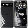 Back Housing For Google Pixel 6 Pro (Used OEM Pull: Grade B/C) (Stormy Black)