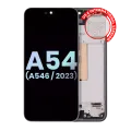 Дисплейний модуль (OLED) з рамкою для Samsung Galaxy A54 5G (A546 / 2023) (US & International Version) (Service Pack) (графітовий)