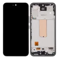 Дисплейний модуль (OLED) з рамкою для Samsung Galaxy A54 5G (A546 / 2023) (US & International Version) (Service Pack) (графітовий)