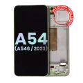OLED Assembly With Frame For Samsung Galaxy A54 5G (A546 / 2023) (US & International Version) (Service Pack) (Lime)