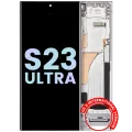 Дисплейний модуль (OLED) з рамкою для Samsung Galaxy S23 Ultra 5G (US & International) (Service Pack) (Sky Blue & Lime)