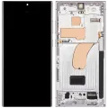 Дисплейний модуль (OLED) з рамкою для Samsung Galaxy S23 Ultra 5G (US & International) (Service Pack) (Sky Blue & Lime)