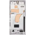 Дисплейний модуль (OLED) з рамкою для Samsung Galaxy S23 Ultra 5G (US & International) (Service Pack) (Sky Blue & Lime)