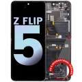 Внутрішній дисплейний модуль (OLED) з рамкою для Samsung Galaxy Z Flip 5 5G (US & International) (Service Pack) (графітовий)