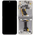 Внутрішній дисплейний модуль (OLED) з рамкою для Samsung Galaxy Z Flip 5 5G (US & International) (Service Pack) (Cream)