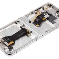 Внутрішній дисплейний модуль (OLED) з рамкою для Samsung Galaxy Z Flip 5 5G (US & International) (Service Pack) (Cream)