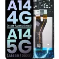 LCD Assembly With Frame For Samsung Galaxy A14 4G (A145F / A145M / 2023) / A14 5G (A146B / 2023) (International Version) (Service Pack) (All Colors)