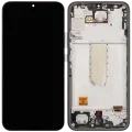 OLED Assembly With Frame For Samsung Galaxy A34 5G (A346 / 2023) (Service Pack) (Graphite)