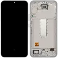 OLED Assembly With Frame Compatible For Samsung Galaxy A34 5G (A346 / 2023) (Service Pack) (Silver)