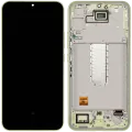 Дисплейний модуль для Samsung Galaxy A34 5G (A346 / 2023) (OLED, With Frame, Compatible, Service Pack, Lime)