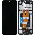 OLED Assembly With Frame Compatible For Samsung Galaxy A05 (A055 / 2023) (Service Pack) (Black)