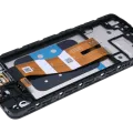 OLED Assembly With Frame Compatible For Samsung Galaxy A05 (A055 / 2023) (Service Pack) (Black)