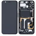 OLED Assembly With Frame For Google Pixel 4 (Refurbished) (Clearly White Power Button)