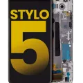 LCD Assembly With Frame For LG Stylo 5 (Refurbished) (Silvery White)