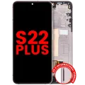OLED Assembly With Frame For Samsung Galaxy S22 Plus 5G (US & International Version) (Aftermarket Plus) (Pink Gold / Violet)