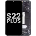 OLED Assembly With Frame For Samsung Galaxy S22 Plus 5G (Used OEM Pull: Grade B/C) (Phantom Black)