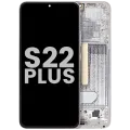 OLED Assembly With Frame For Samsung Galaxy S22 Plus 5G (Used OEM Pull: Grade B/C) (White)