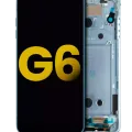 LCD Assembly With Frame For LG G6 (Refurbished) (Marine Blue)