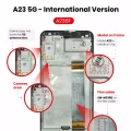 Дисплейний модуль (LCD) з рамкою для Samsung Galaxy A23 5G (A236 / 2022) (Service Pack) (всі кольори)