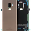 Back Cover Glass With Camera Lens For Samsung Galaxy S9 Plus (Service Pack) (Sunrise Gold)