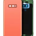 Back Cover Glass With Camera Lens For Samsung Galaxy S10e (Service Pack) (Flamingo Pink)