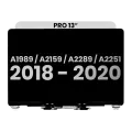 Complete LCD Display Assembly For MacBook Pro 13" A1989 (2018-2019) / A2159 (2019) / A2289 / A2251 (2020) (Used OEM Pull: Grade C) (Silver)
